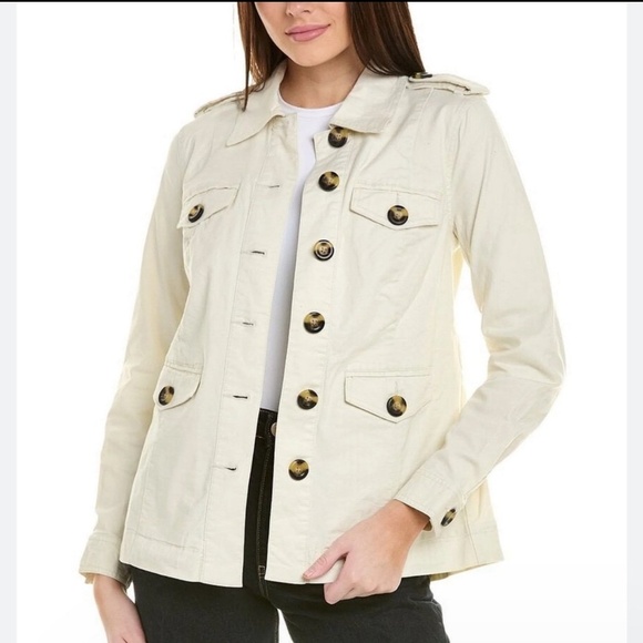 Cabi Kenya Safari utility jacket‎ size S cream - Picture 1 of 10
